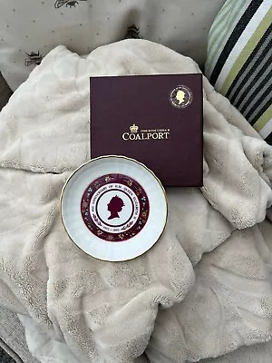 Vtg Coalport 1992 Pin Dish 40th Anniversary Elizabeth II Succession Boxed • £6.50