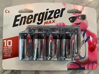 Energizer MAX C Batteries (8 Pack) C Cell Alkaline Batteries • $9.99