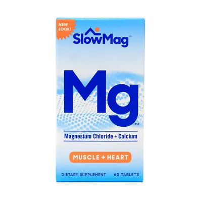 Slow Mag Magnesium Chloride And Calcium 60 Tablets • $15.36