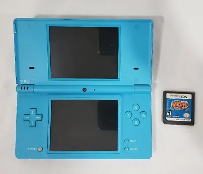 Nintendo DSi Light Blue Teal Console System Naruto Ninja Destiny (No Charger) • $57.94
