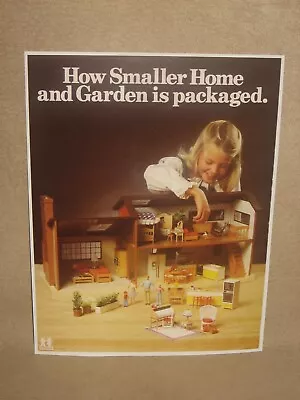 Tomy Smaller Home And Garden 1980 Marketing Brochure Doll House And Furniture • $21.95