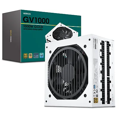 1000W Power Supply PCIE4.0 & PCIE5.0 Full Modular 80 Plus Gold Gaming ATX PSU • $89.90