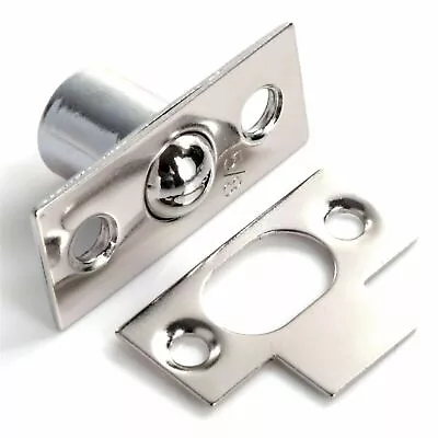 £3.79 • Buy NICKEL BALES DOOR CATCH Small 16mm Cupboard/Frame Roller Ball Mortice Latch Lock