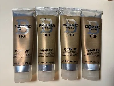 TIGI Bed Head For Men Clean Up Daily Shampoo 8.45 Oz  4pk Package Discoloration • $13.99
