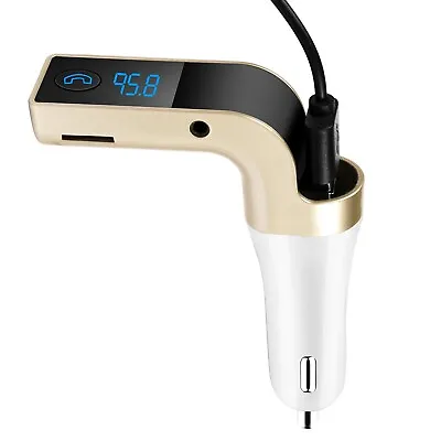 Car FM Transmitter Wireless Hands-free LED MP3 Player Radio Adapter USB Charger • $10.25