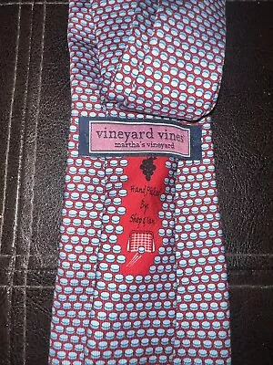 Vineyard Vines Marthas Vineyard Shep & Ian 100% Men Silk Tie Made In Usa • $28