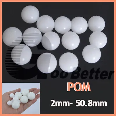 Polyformaldehyde ( POM )Solid Plastic Balls Precision Bearing Ball 2mm 3mm -50mm • $1.97