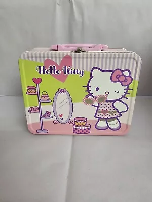 Vintage 2007 Hello Kitty Lunch Box Tin Box Shoes/Purse Small With Handle • $19.99