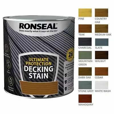 Ronseal Ultimate Protection Decking STAIN - Protect Decking 2.5 L Long Lasting • £27.95