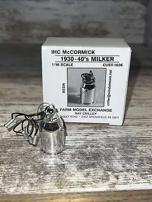 1/16 Scale IHC McCormick 1930-40’s Milker Milk Can Resin • $40