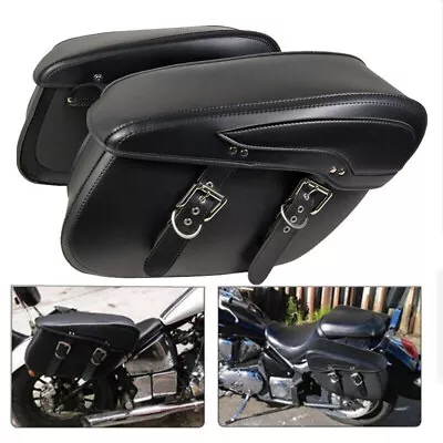 2PCS Motorcycle Saddle Bags Luggage Storage Bag For Harley Sportster XL 883 • $159.99