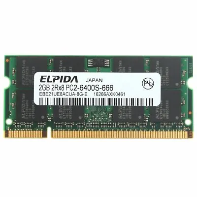 2GB Toshiba Mini NB200 NB205 NB255 NB305 NB505 Netbook/Laptop DDR2 RAM Memory • $7.99