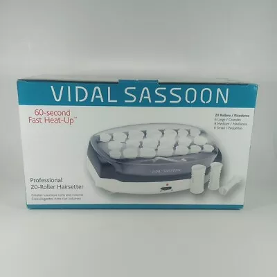 Vidal Sassoon Professional Hairsetter 20 Hot Rollers VS372 60 Second Heat Up NEW • $39.90