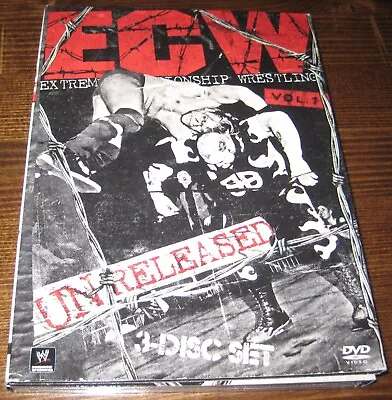 ECW Unreleased Vol 1 DVD 3-Disc Set Extreme Championship Wrestling OOP USA R1 • $15.25