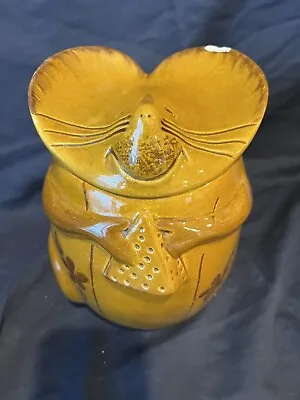 Mouse Eating Cheese Cookie Jar Laurie Gates? • $20