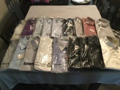 Very Nice Large Lot Of Now 20 Vintage Mens Dress ShirtsNOSMostly Sealed.Wow! • $219.99