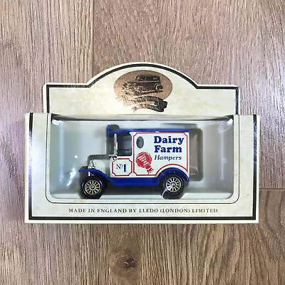 Vintage Lledo Ford Model Dairy Farm Hamper Delivery Van Toy 1920 Collection • £16.95