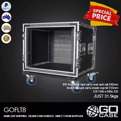 GOFLT8 ATA Road Case 8RU 8u Rack Floatation Rack Flight Case  • $524