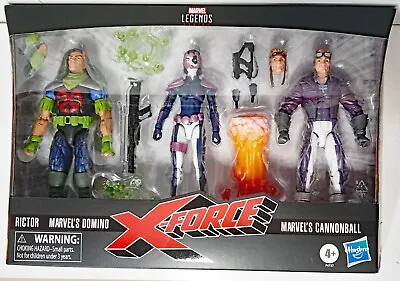 RARE NEW - Marvel Legends 6  X-Force Rictor Domino Cannonball 3-Pack MISB • $219.50