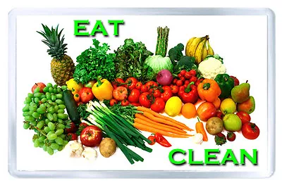 Eat Clean Fruit And Veg Fridge Magnet • £4.80