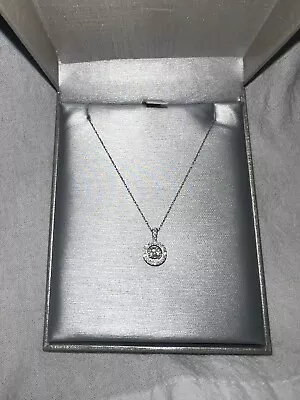 Zales Unstoppable Love 1/3 CTTW Diamond 10K White Gold Necklace • $450