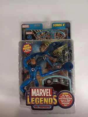 2003 Marvel Legends Series V 5 Mr. Fantastic Action Figure W/ Comic New • $40