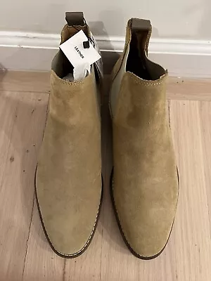 $39.99 • Buy READ- Zara Beige Suede Slip Ankle Boots Shoes Size 43 (9) And 45 (11) Mismatched