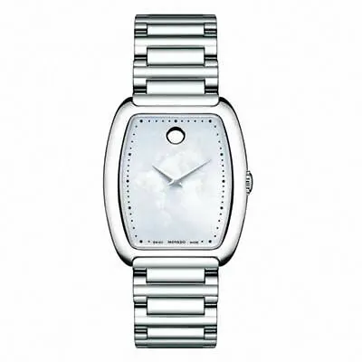 Movado Concerto White Mother Of Pearl Stainless Steel Ladies Watch 0606547 • $995