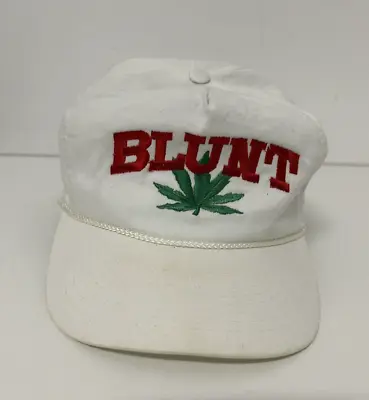Vintage 90s Mohrs Blunt Double Snapback Rope Hat Cap Weed Pot Leaf Made In USA • $39.99