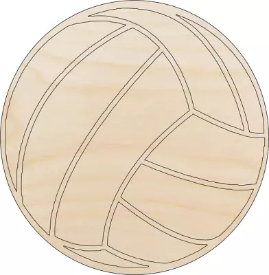 Volleyball - Laser Cut Wood Shape SPT245 • $34.58