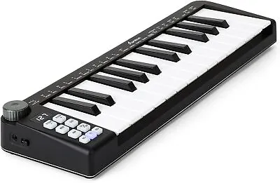 Asmuse Portable 25 Key USB MIDI KeyboardBluetooth Sensitive Keys MIDI Controller • $42.96