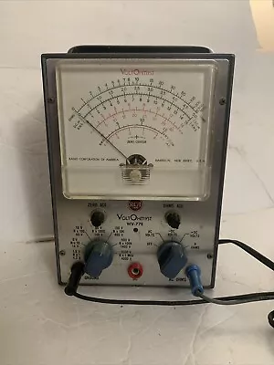 RCA VoltOhmyst Test Meter WV-77E DC AC Volt Ohm Multi Meter  PROBES Powers On • $44