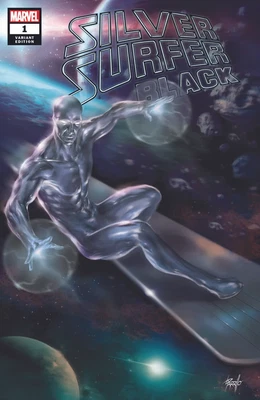 $5 • Buy Silver Surfer Black #1 (of 5) Unknown Comic Books Parrillo Exclusive (06/12/2019