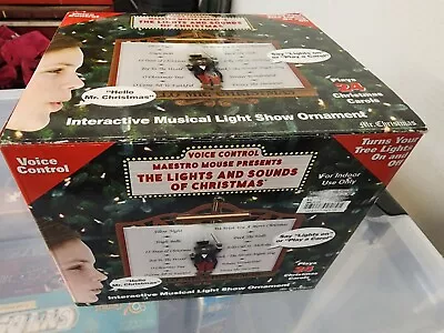 Mr. Christmas Maestro Mouse Lights Sounds Christmas 24 Carols Interactive NEW  • $85