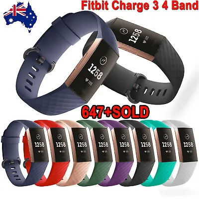 Fitbit Charge 3 4 Durable Bracelet Accessories Wrist Band Straps For Strap Belt • $8.69