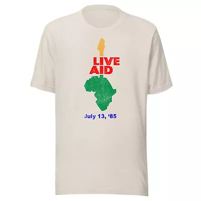 Live Aid Retro 1980s Concert T-Shirt - Vintage Mens & Womens Old School Tee • $24