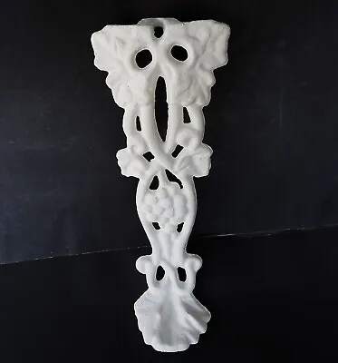 Vintage Original Cast Iron Grape Pattern White Garden Chair Replacement Leg • $23.95