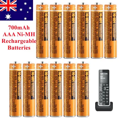 For Panasonic 1.2V AAA Ni-MH Rechargeable Batteries 700mAh For Cordless Phones • $18.99