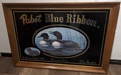 1991 Pabst Blue Ribbon PBR Loon Mirror Wildlife Collection Limited Edition • $59.99