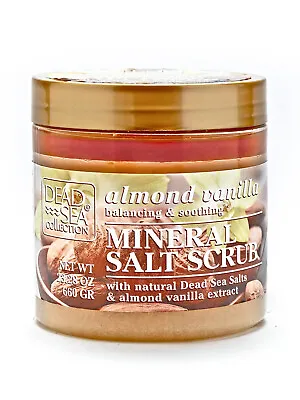 £7.99 • Buy Dead Sea Salt Body Scrub 660g Natural Oils & Minerals Almond Vanilla 