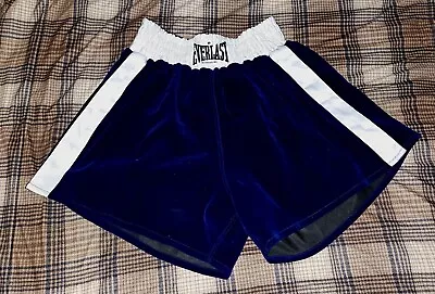 Everlast Velvet Boxing Trunks Shorts Replica L Large Skinners Vintage Retro • $54.68