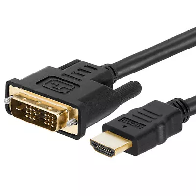 3 FT HDMI Male To DVI-D Male Cord Bi-Directional Cable Adapter Converter 1080p • $8.29