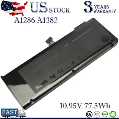 A1321 A1382 Battery For MacBook Pro 15 A1286 Early /Late 2011 Mid 2012 2019 2010 • $21.59