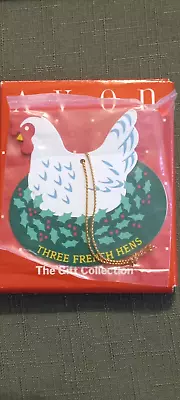 NEW Avon Twelve Days Of Christmas Metal Ornament- Three French Hens NIB • $6.99