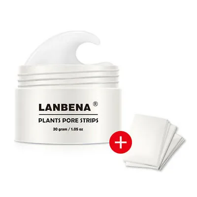 $9.89 • Buy LANBENA Blackhead Remover Nose Mask Pore Black Peel Off Acne + 60x Paper Strips