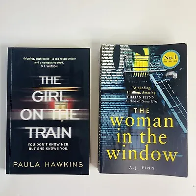 $20.45 • Buy The Woman In The Window & The Girl On The Train Thriller Fiction Paperback Book