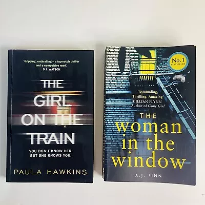 $20.45 • Buy The Woman In The Window & The Girl On The Train Thriller Fiction Paperback Book