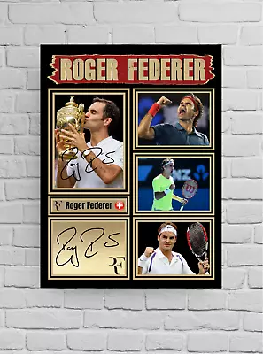 £6.99 • Buy Roger Federer Tennis A4/A3 Signed Print/Memorabilia/Autograph Gift #27