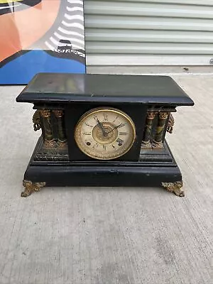 Beautiful Antique Mantle Clock The E. Ingraham Co. USA As Shown Untested • $149