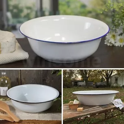 New Falcon 36cm Enamel Wash Basin Washing Up Large Bowl White Faench Vintage • £19.75